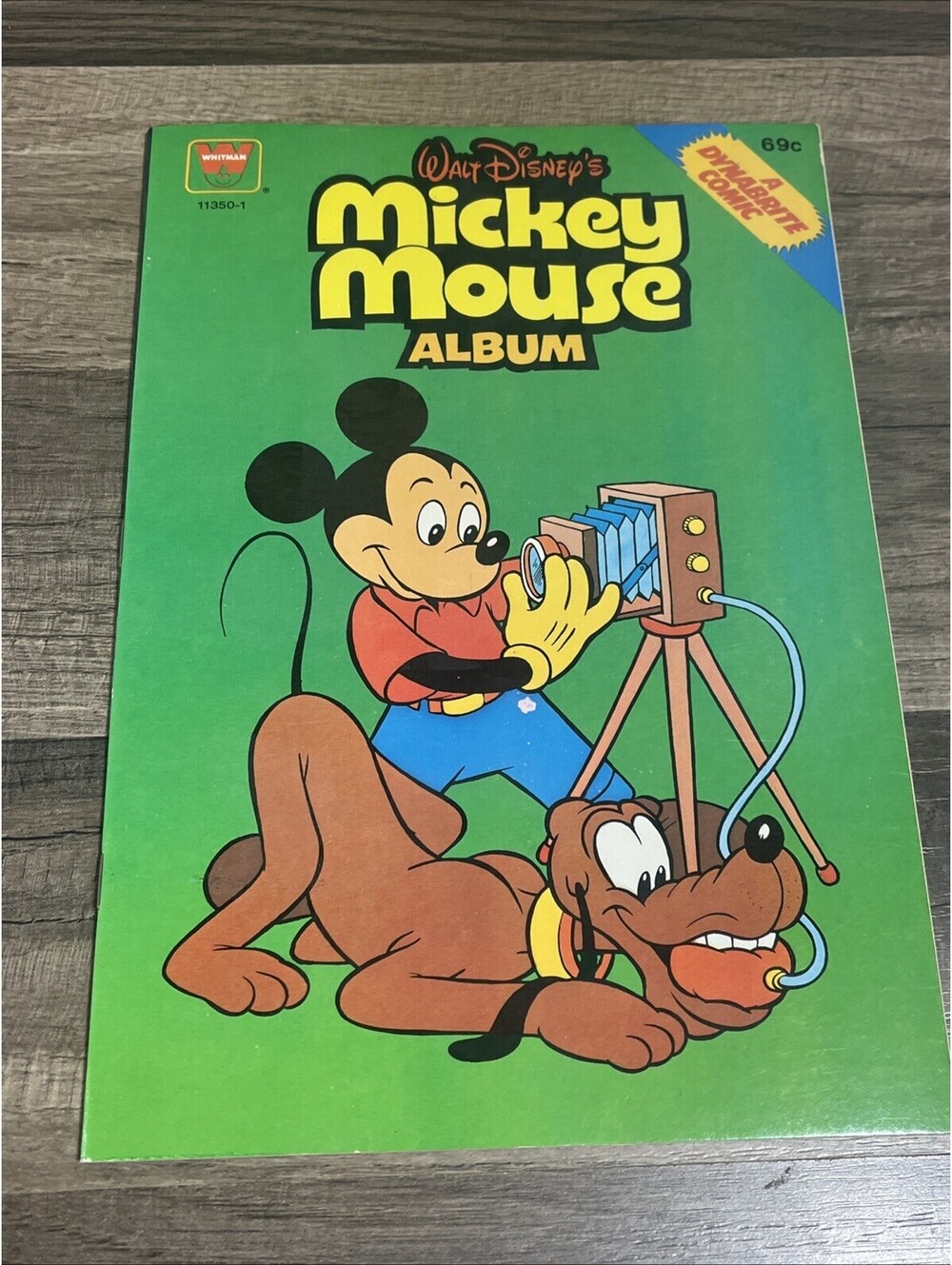 Disney’s Dynabrite Mickey Mouse Album Comic Whitman 1961